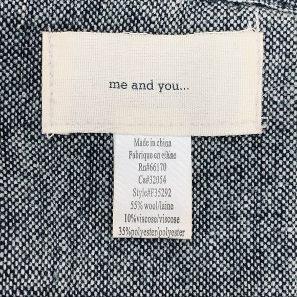 Anthropologie Me And You Wool Blend Mini Dress - Picture 8 of 9